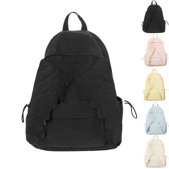 Spacious Angel Wings Backpack, Angel Wing Backpack, Lightweight Nylon Travel Daypack with Storage for Travel and Daily Use