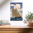 thumbnail image 2 of Halifax, Nova Scotia, Bluenose Schooner, Bluenose II Birch Wood Wall Sign (10x15 Rustic Home Decor, Ready to Hang Art), 2 of 5