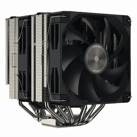 Coolleo  P60t Performance Edition CPU Air Cooler Dual-Tower 275w TDP 6 Copper Heatpipes FDB PWM Fan for  Inter:115X/1200/17XX/1851