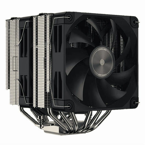 Coolleo  P60t Performance Edition CPU Air Cooler Dual-Tower 275w TDP 6 Copper Heatpipes FDB PWM Fan for  Inter:115X/1200/17XX/1851