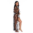 thumbnail image 5 of Women Sexy Lace Lingerie Babydoll Deep V Teddy Sleepwear With Panty, 5 of 6
