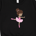 thumbnail image 3 of Inktastic African American Ballerina, Ballet Girl, Pink Tutu Toddler Sweatshirt, 3 of 4