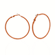 thumbnail image 4 of Pendientes de aro grandes de color caramelo coreano Pendientes de moda exagerados Joker para mujer Anillo grande de círculo europeo y americano, 4 of 5