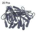 thumbnail image 3 of Uxcell Zipper Pulls Pull Head Handle Replacement Tab Tags Cord Extension for Backpacks Bags Handbags Silver Gray, 3 of 5