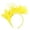 Yellow_002, variant on Fgnfyis Fascinator for Women Bow Beret Hat with Veil Headpiece Hair Clip Fascinators Hats for Women Tea Party White_007 One Size