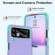 thumbnail image 3 of Funda para teléfono BENTOBEN para Samsung Galaxy Z Flip 4 5G, morado/menta, 3 of 7