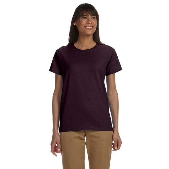 GILDAN G200L LADIES' ULTRA COTTON 6 OZ. T-SHIRT, Dark Chocolate, 3X, Pack Of 3, Tshirts for Women