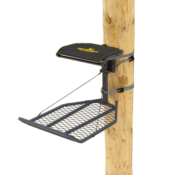 Rivers Edge® Outlaw XL Lever-Action Hang-On Treestand, Easy to Hang, Seat and Platform Leveling, Flip-Up TearTuff™ Seat, 24” x 36” Platform, RE520