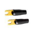 thumbnail image 2 of XScorpion 8 Gauge Barrier Spade Terminals #10 Stud, Black, 10pcs per Pack – Heavy Duty Crimp Fork Connectors for Automotive & Electrical Wiring (BS8B), 2 of 5