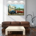 thumbnail image 4 of Empire Art Direct Gas Station Hand Painted 3D Metal Wall Art, 32" x 48" x 2.4", Ready to Hang, 4 of 9