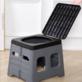 thumbnail image 2 of Langgg Commode Toilet For Adults Lightweight And Portable Camping Hiking Portable Toilet For Camping style 2 gray, 2 of 6