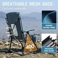 thumbnail image 6 of Oversized Folding Rocking Camping Chair Portable Outdoor Rocker with High Back Hard Armrests Carry Bag, Supports 400 lbs, Mesh Back, 6 of 8