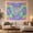 Lime Lotus, variant on Colorful Floral and Geometric Design Tapestry