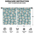 thumbnail image 2 of Blackout Kids Curtains,Teal Daisy Flower Golden Centers Pattern Childrens Insulated Curtains Set Of 2,Bedroom Essentials,Toddler Room Decor 52"x63", 2 of 5