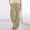 Beige, variant on TRUBKH Womens Linen Pants Pinstripe Pants Palazzo Pants Elastic Waist Summer Pants for Women Elastic Smock Waist Baggy Tapered Pants Women Casual Pants for Women Pull On Pants Beige L