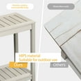 thumbnail image 6 of DWVO 48in Modern Farmhouse Console Table, Wood Outdoor Console Table,Side End Table for Outdoor Indoor - Gray, 6 of 7