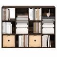 thumbnail image 4 of Furinno PELLI 12-Cube Storage Bookshelf for Living Room Bedroom Amber Pine, 4 of 5