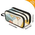 thumbnail image 4 of FORMRS Pencil Case with 3 Compartments Zipper Pouch, Elementary School Level and up, Beige Glasses, 4 of 8