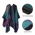 thumbnail image 6 of Shawls for Women Ponchos Scarf Womens Shawls and Wraps Cape Coat Open Front Blanket Purple, 6 of 6