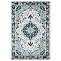 SAFAVIEH Isabella Cennetig Oriental Area Rug, Cream/Light Blue, 5'3" x 7'6"