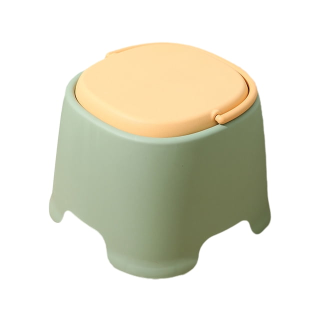 Ohufall Plastic Mini Stool For Home Thickened For Living Room Bathroom Shoe Changing Sturdy And Lightweight Small Stool Portable Stool