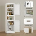 thumbnail image 4 of 19.7"W Freestand Metal Tall and Thin Narrow Storage Cabinet for Kitchen Bathroom Living Room, 4 of 7