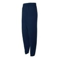 thumbnail image 6 of Hanes EcoSmart Men's Fleece Sweatpants, Comfortable, Unisex Fit Cotton Blend Lounge Pants, Navy, L, 6 of 6