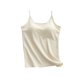thumbnail image 2 of Pijama de manga corta para mujer, transpirable, con cuello en V, con tirantes, sin mangas y blusa de poliéster., 2 of 9