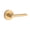 Lifetime Satin Brass, variant on Baldwin Reserve HDSQURCRR260 Half Dummy Handleset Right Hand Square Lever and Contemporary Round Rose Bright Chrome Finish
