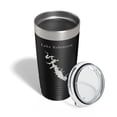 thumbnail image 4 of Lake Robinson Map Tumbler Travel Mug Insulated Laser Engraved Coffee Cup South Carolina 20 oz Black, 4 of 5