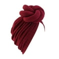 thumbnail image 2 of Weikingp Clearance! Headbands for Women, Women Head Scarf Hat Cap Hair Scarf Turban Head Wrap Turban Hats Headwear, Bandanas for Women, Bandanas for Men Wine, 2 of 3
