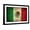 Black Frame, variant on Art.com Grunge Mexican Flag Stretched Canvas Print Wall Art by Graphic Design Resources, 36" x 24"
