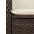 thumbnail image 6 of Bowery Hill Contemporary 5 Piece Rattan Garden Dining Set in Black, 6 of 10