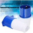 thumbnail image 3 of AVEKI Industrial Plug Connector Set, 2Pcs 3 Pin Connector, 32A 220 250V Power Electrical Machine Waterproof Aviation Male, electronics cable connectors B0514, 3 of 8