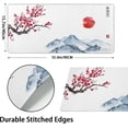 thumbnail image 3 of Cherry Blossom Mouse Pad XXL- 35.4×15.74 Inch Pink White Full Desk Watercolor Sunset Japanese Sakura Mousepad Extended Large Non-Slip Rubber Base Mouse Mat with Stitched Edges for Gaming and Office, 3 of 6