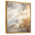 thumbnail image 2 of Designart "Golden Beige Storm Serenity II" Storms Floater Framed Wall Art Prints, 2 of 5
