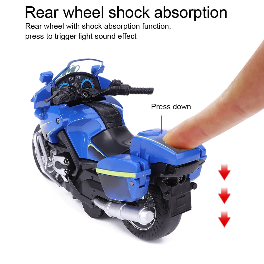 Lot De 2 Motos Miniatures En Alliage - Jouet à Reculement - Modèle 9 X 5 X 6 Cm - Pour Enfants, Décoration Ou Collection