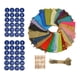 thumbnail image 2 of Paquete de 24 24 Colores Navidad Navidad 24 Días Arpillera cuenta de regresiva Bolsas de de, 2 of 9