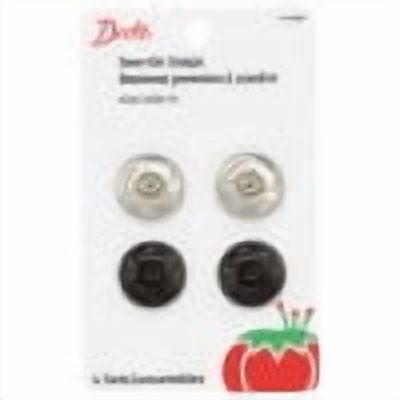 (3 pack) Dritz Size 10 Sew-On Snaps for sewing, clothing repair, and crafting, 4 Count