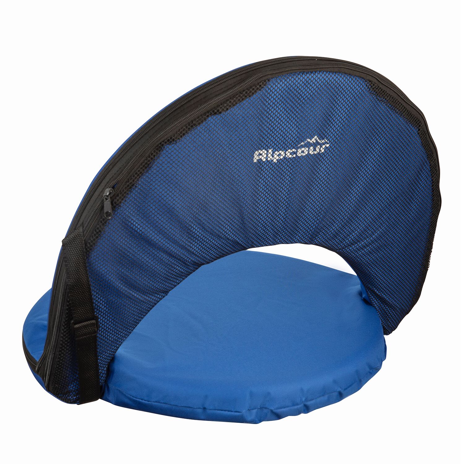 Alpcour Reclining Stadium Seat with Back Pocket - Blue - Portable