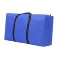 thumbnail image 2 of Bolsa de mudanza, bolsa de lona, reutilizable, resistente, multifuncional, bolsa tejida, bolsa de almacenamiento para ropa, juguetes, edredones para Azul, 2 of 9