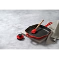 thumbnail image 6 of mm Enameled Cast Iron Signature Square Skillet Grill, 10.25", Cerise, 6 of 7