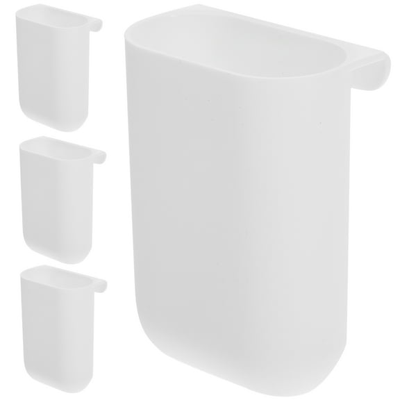 PAMINGONO 4Pcs Hanging Storage Buckets White 11X7.7X5CM For Family Use