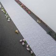 Efavormart 36" x 50ft White Floral Lace Aisle Runner