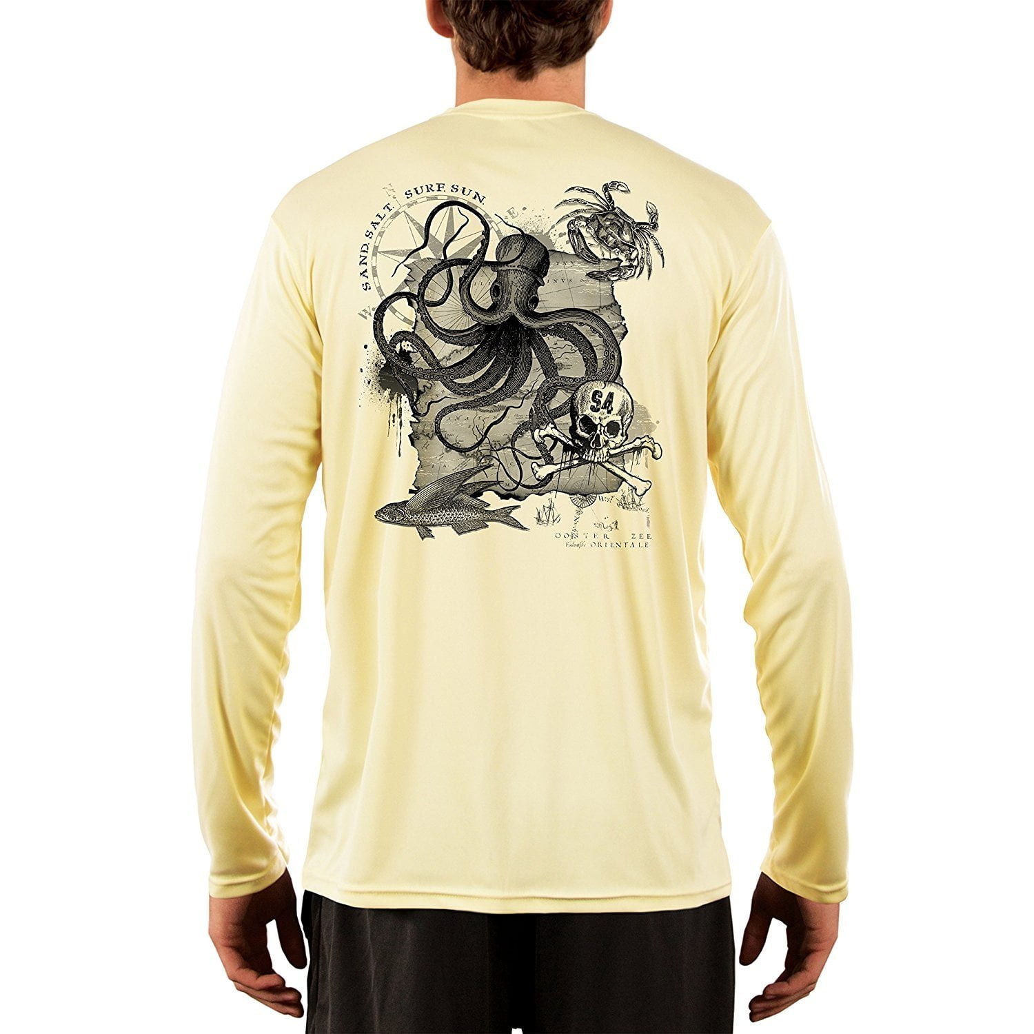 life fishing long sleeve shirt Salt Grown Microfiber sea turtle Uv 50