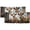 Pattern-4, variant on Western Cow Rod Pocket Thermal Insulated Curtain Valance Retro Wild Flowers Rural Natural Scenery Window Valance for Bedroom Bathroom Living Room Dining Room 54 by 18 in, 2 Panel