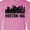thumbnail image 4 of Inktastic Boston Massachusetts City Skyline with Grunge Long Sleeve T-Shirt, 4 of 5
