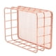 thumbnail image 5 of Cesta de almacenamiento de hierro, soporte de almacenamiento de hierro de oro rosa, soporte de almacenamiento de hierro hecho a medida para la perfección, 5 of 10