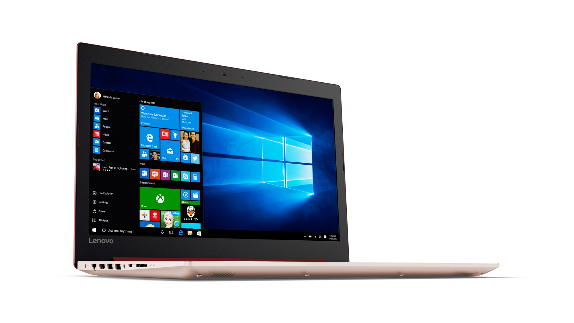 Lenovo 81DE00T0US ideapad 330 15.6" Laptop, Intel Core i3-8130U, 4GB RAM, 1TB HDD, Win 10, Coral Red - image 4 of 6