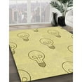 thumbnail image 3 of Ahgly Company Machine Washable Indoor Rectangle Transitional Corn Yellow Area Rugs, 7' x 9', 3 of 7